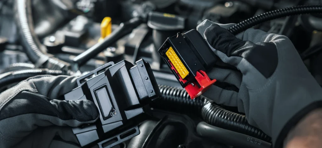 samochód z silnikiem spalinowym